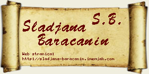 Slađana Baračanin vizit kartica